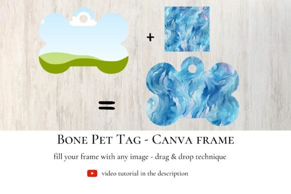 Bone Pet Tag - Canva Frame: Elevate Your Branding