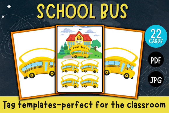Bus School Tag Templates: A Designer's Guide to Engaging Visual Assets