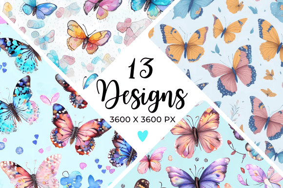 Butterfly Pattern Digital Paper: Elevate Your Creative Projects