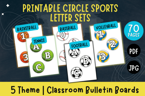 Elevate Your Visual Projects with Circle Sports Letter Sets