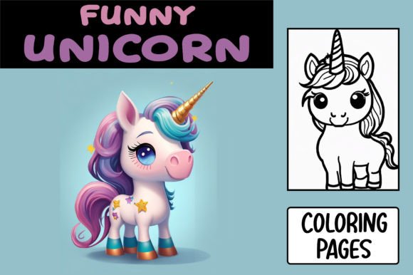 Funny Unicorn Coloring Pages: A Designer's Whimsical Asset