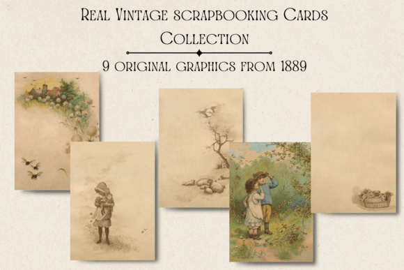 Rediscover Artistry: Authentic Vintage Scrapbooking Cards