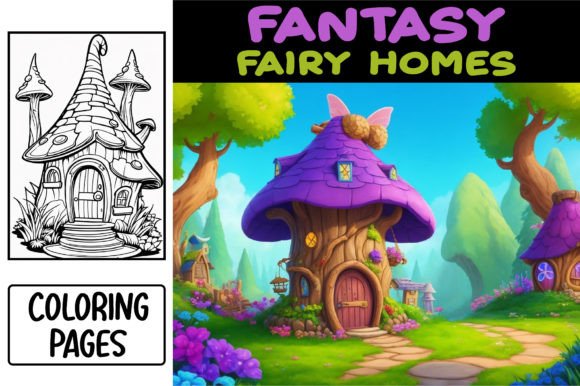 Unlock Whimsical Branding with Fantasy Fairy Homes Coloring Pages